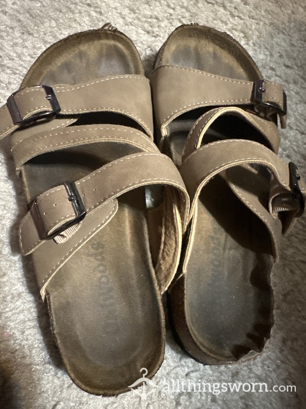 Dirty Stinky Well Worn Sandals