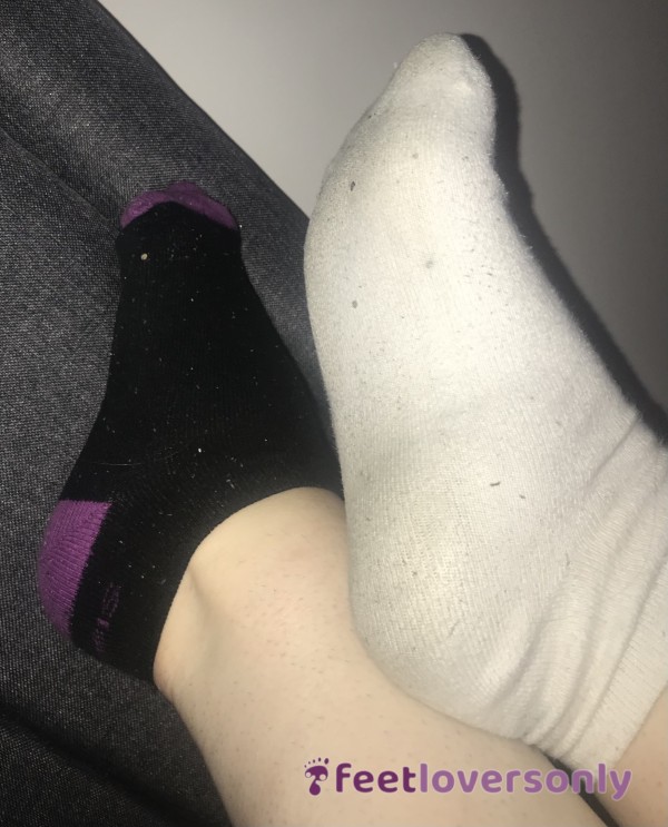 Dirty Sweaty Odd Socks From A 12+ Hours Work Day