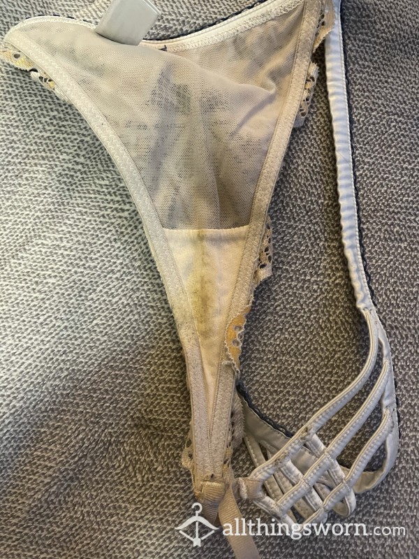 Dirty Thong After A Sweaty Days Work!