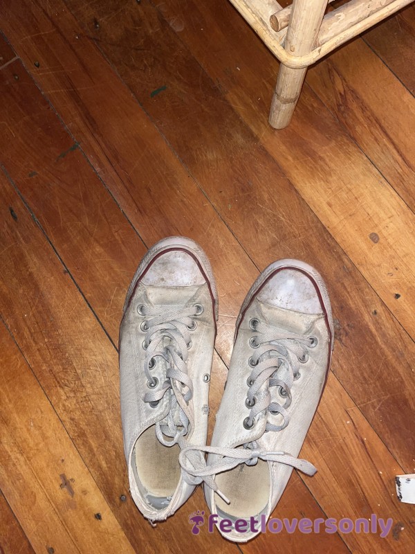 Dirty Used White Converse