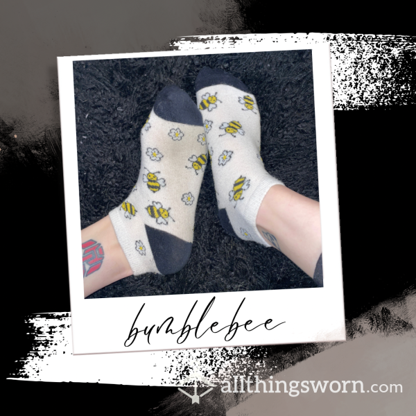 48hr Wear Dirty Well-Worn Bumblebee Socks 🐝