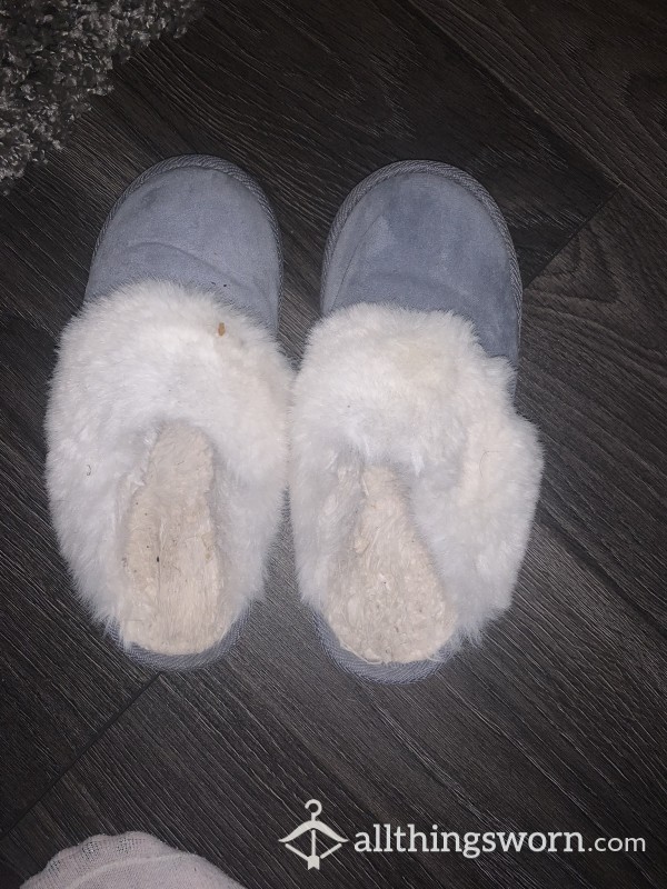 Dirty Well-worn Slippers
