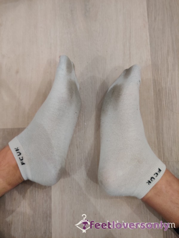 Filthy Dirty White FCUK Socks