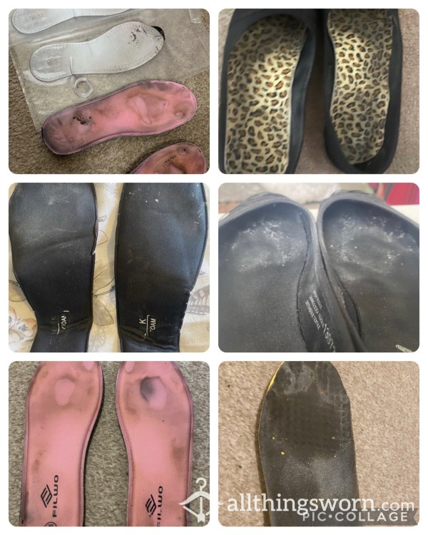 Disgusting Sweaty And Very Cheesy Insoles 🤢🤮😷 Always Worn Barefoot! 🦶