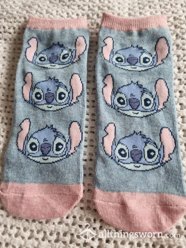 Disney Stitch Blue & Pink Socks