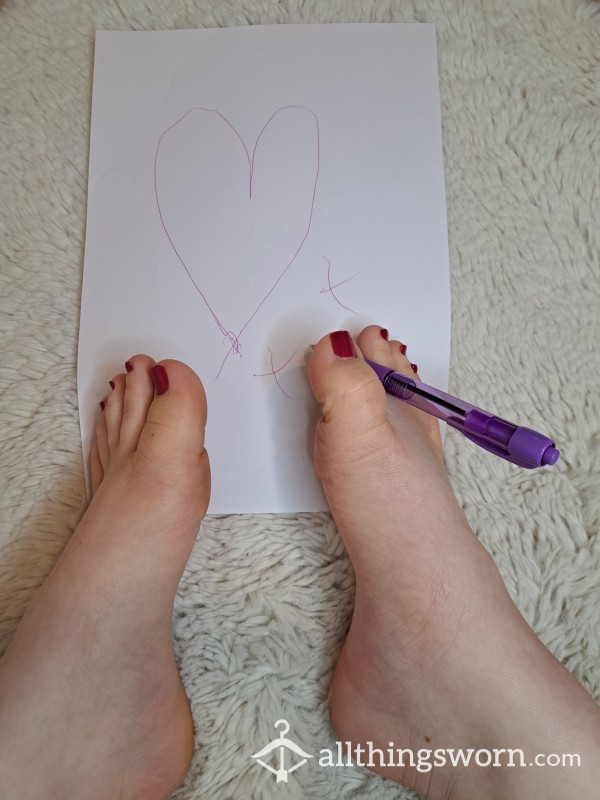 Drawing/name Writing With My Feet 🦶