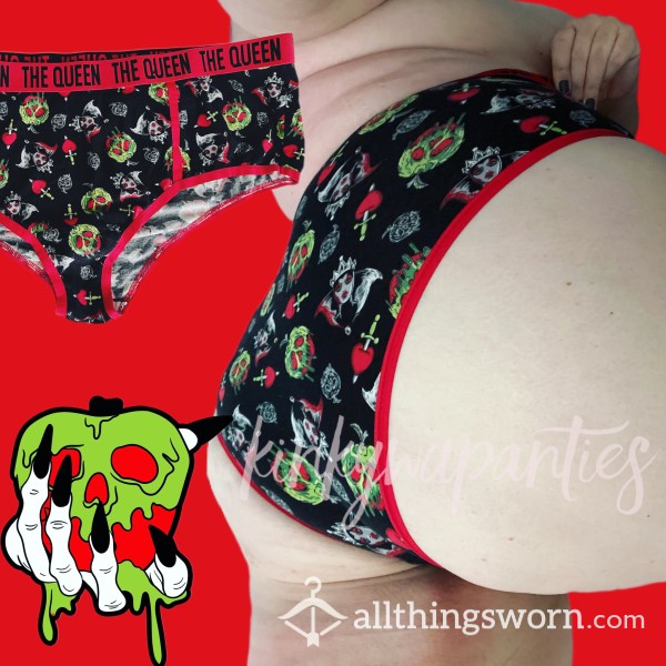 Evil Queen Posion Apple 🍎 Panties - Includes 48-hour Wear & U.S. Shipping
