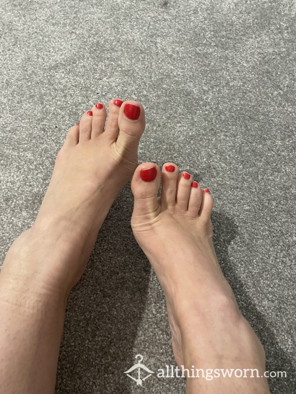 Feet Playing With Favourite Vibe