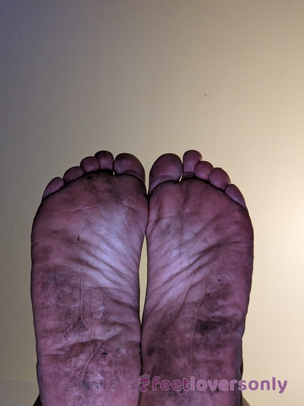 Filthy Gardening Feet