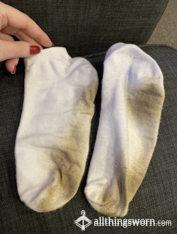 Filthy, Smelly, Gym Sweat Soaked SOCKS WORN All Day And 2 Hours In The Gym🦶🏼💦🔥