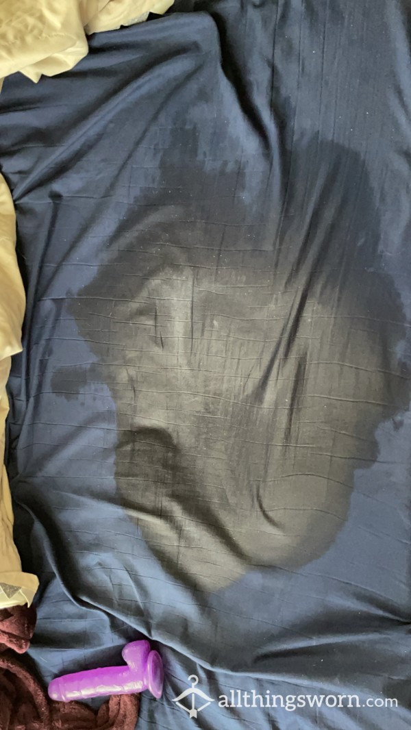 Filthy Soaked Squirt Bed Sheet