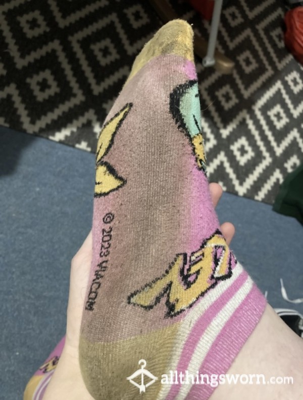 Filthy Socks Worn Barefoot