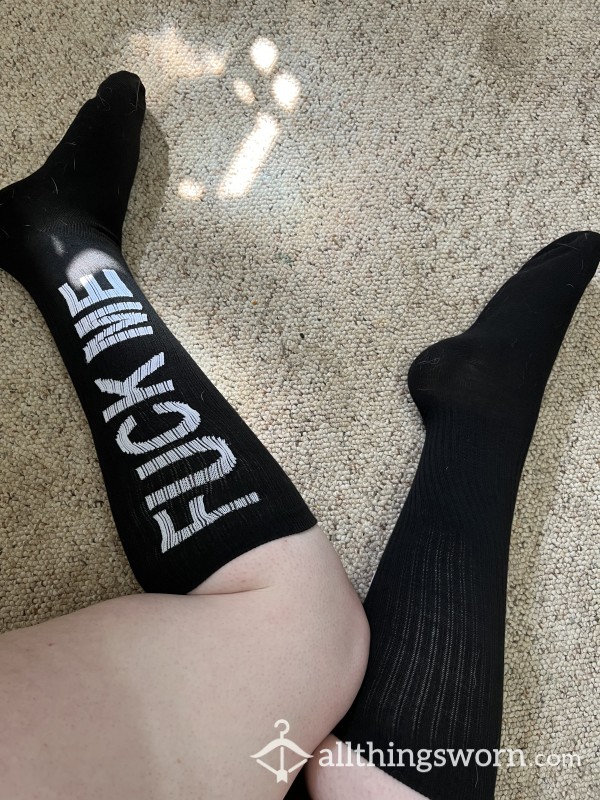 The Matron's "FK ME" Socks