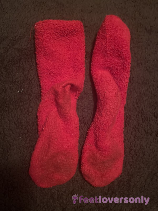 Fluffy, Gross, Dirty Red Socks