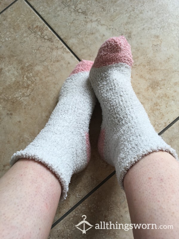 Fluffy Slipper Socks, Well Worn