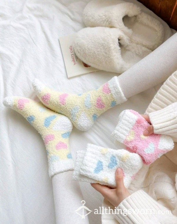 Fluffy Socks Pick And Mix !! Random Pair Of Fluffy Socks 48 Hours Wear Minimum!!  ♥️♥️