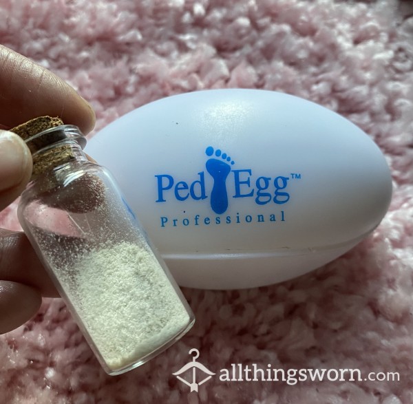 🧪🦶🏻💗 Foot Dust From My Ped-Egg ♡ 10ml: £15 ♡ 30ml: £35 ♡ Made To Order ♡ Includes Content!