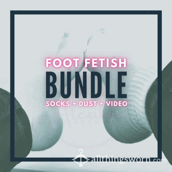 Foot Fetish Bundle - Socks, Foot Dust, And Video Or Cam Session!