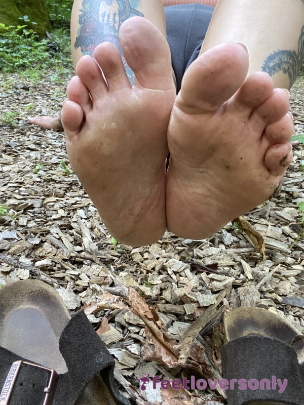 Foot Scrunching On A Hike