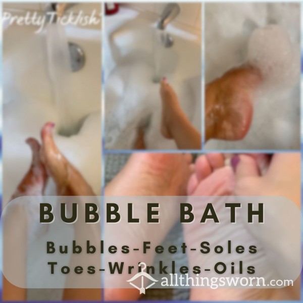 Foot Worship In Bubble Bath