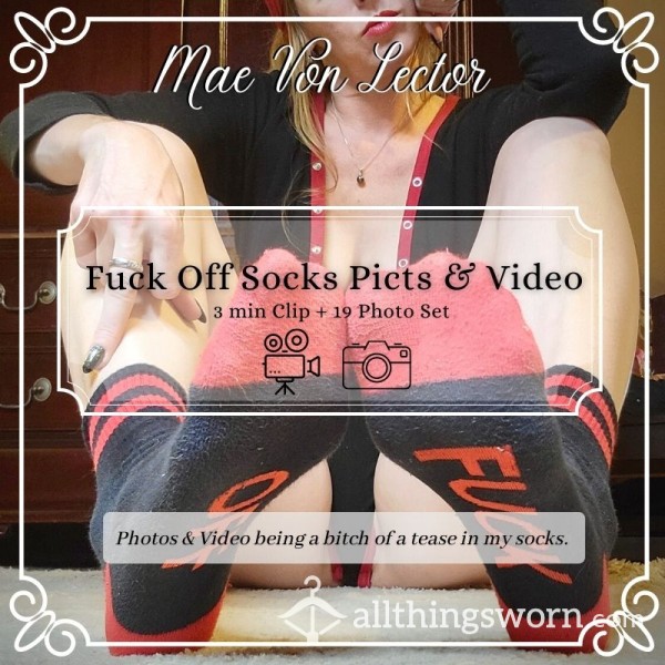 Fuck Off Socks - Video Clip & Photo Set