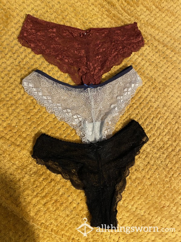 Full Lace Panties Worn To Order 💦