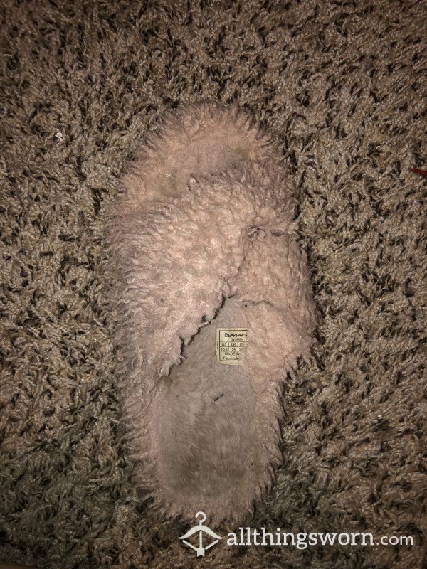 Fuzzy Pink FILTHY Slippers