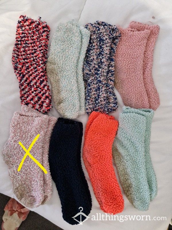 ⭐️Special Offer...2 Pairs For £18⭐️Old Fuzzy Socks To Wear, Taste, Sniff Or Cum In! 🥵 Buyers Choice Colours. Includes 3 Days Wear And Free UK Delivery!