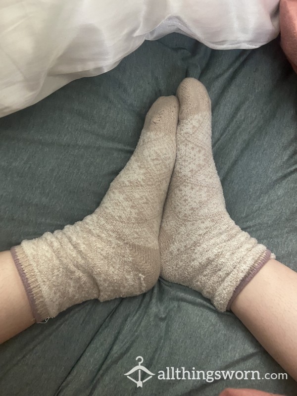 Fuzzy Socks, Worn 48 Hrs