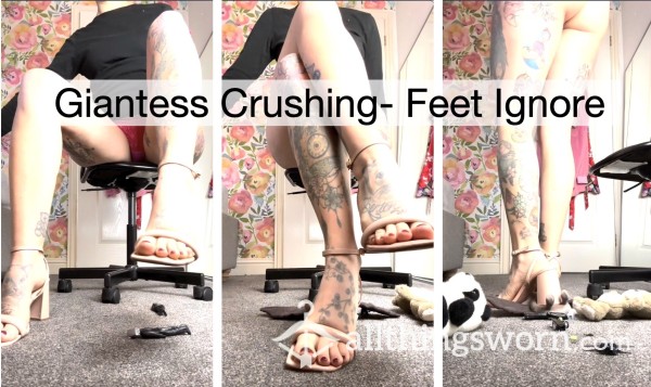 Giantess Crushing- Feet Ignore