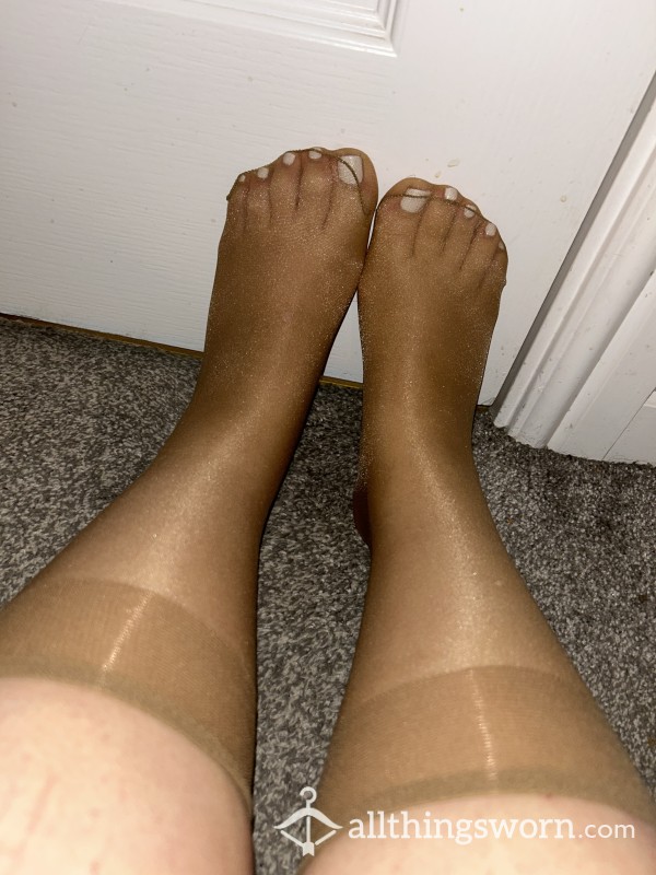 Glossy Ankle Tights 💛