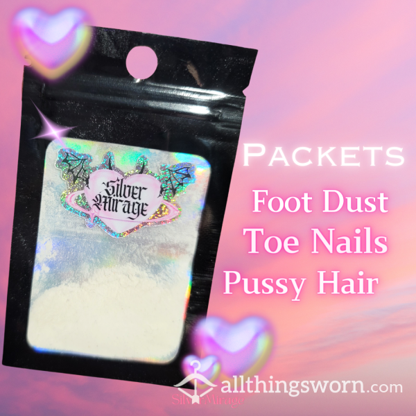 Goddess Essence Packets - Foot Dust, Toe Nails, Pussy Hair