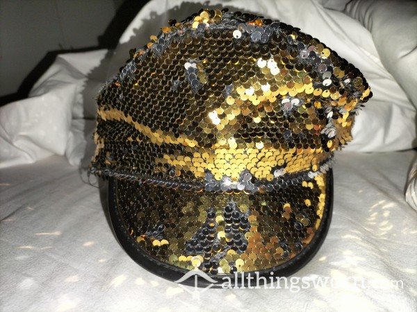 Reduced To $20. Gold & Silver Reversible Sequin Hat
