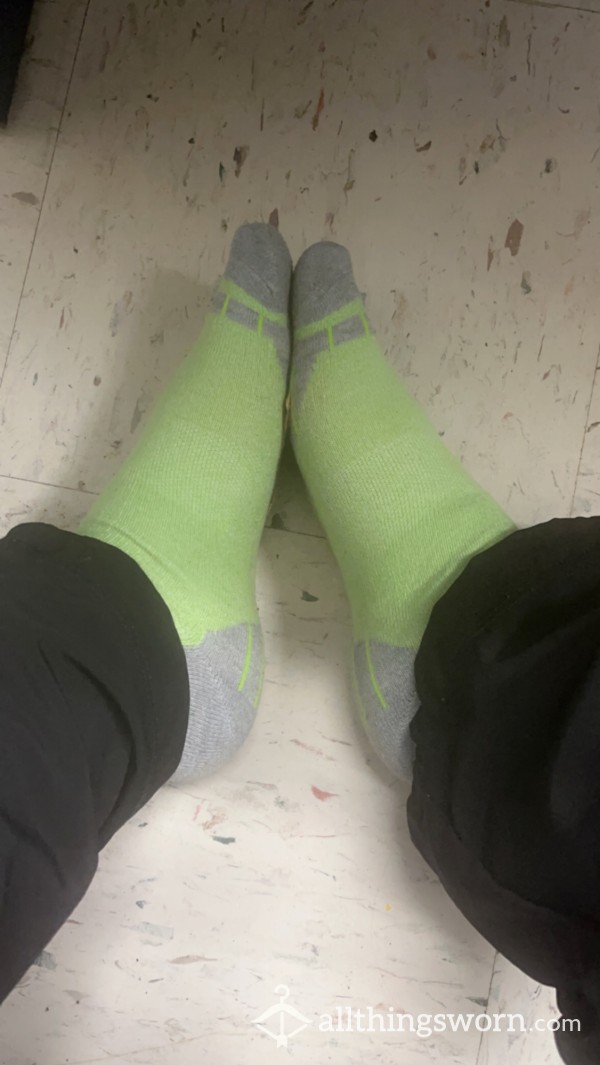 Green And Grey Socks