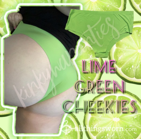 Lime Green Cheekies - 2-Day Wear & U.S. Shipping Included