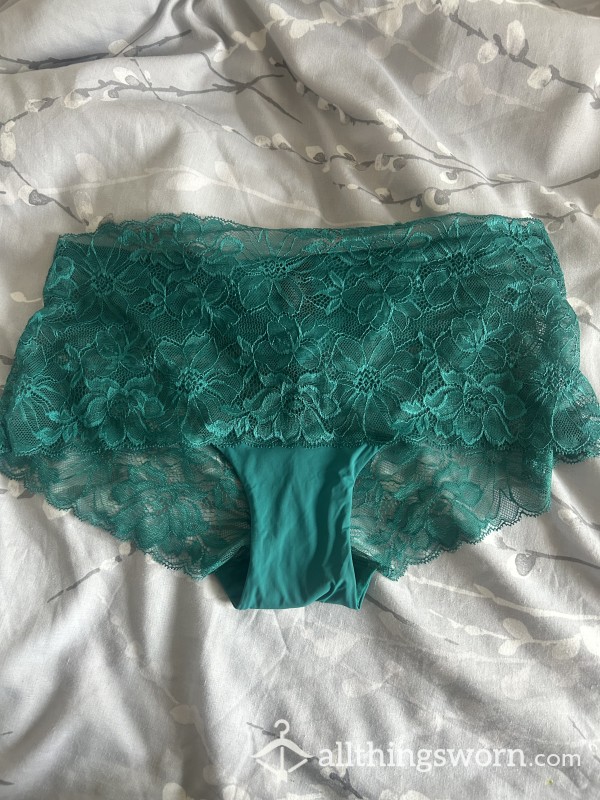 Green Lace Brazilian Panties
