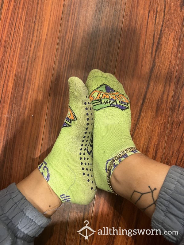Green Socks From A Trampoline Park Place