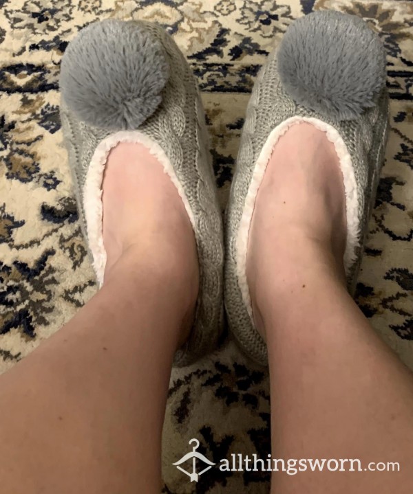 Grey Slippers - Never Washed