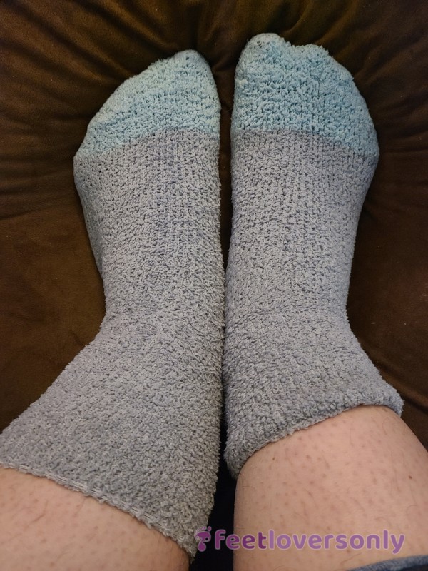 Grey Fuzzy Socks