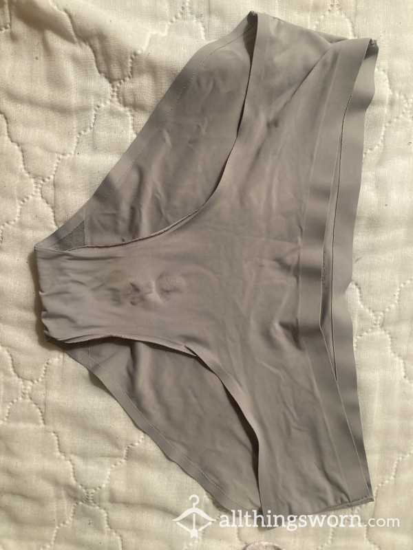 Grey Nylon Panties