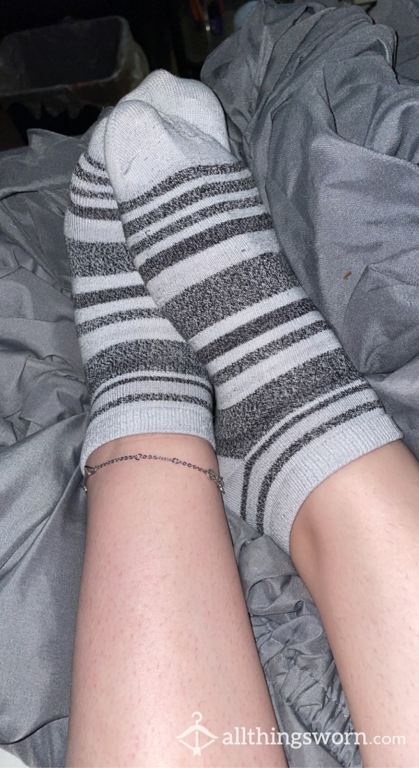 Grey Stripe Socks!