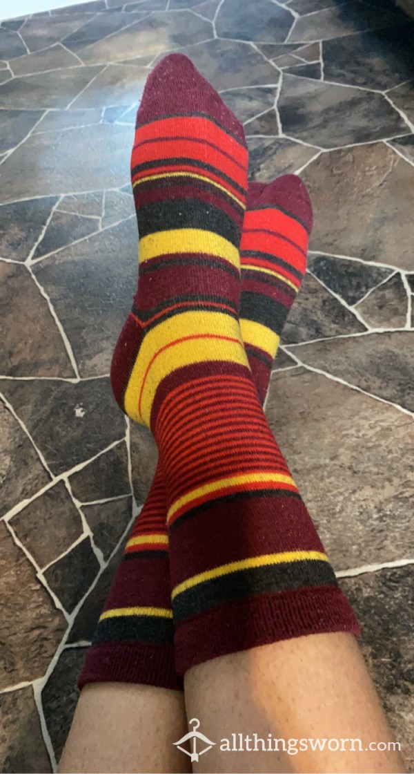 Gryffindor Colored Socks