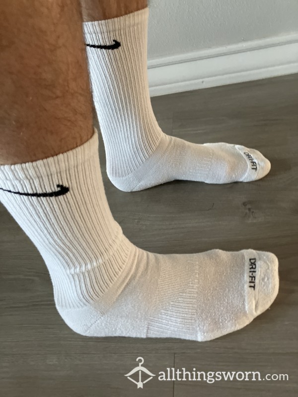 White Gym Socks - Dirty
