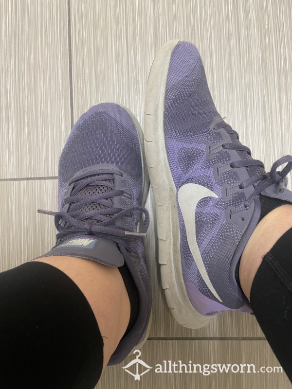 Gym Worn Purple Sneakers