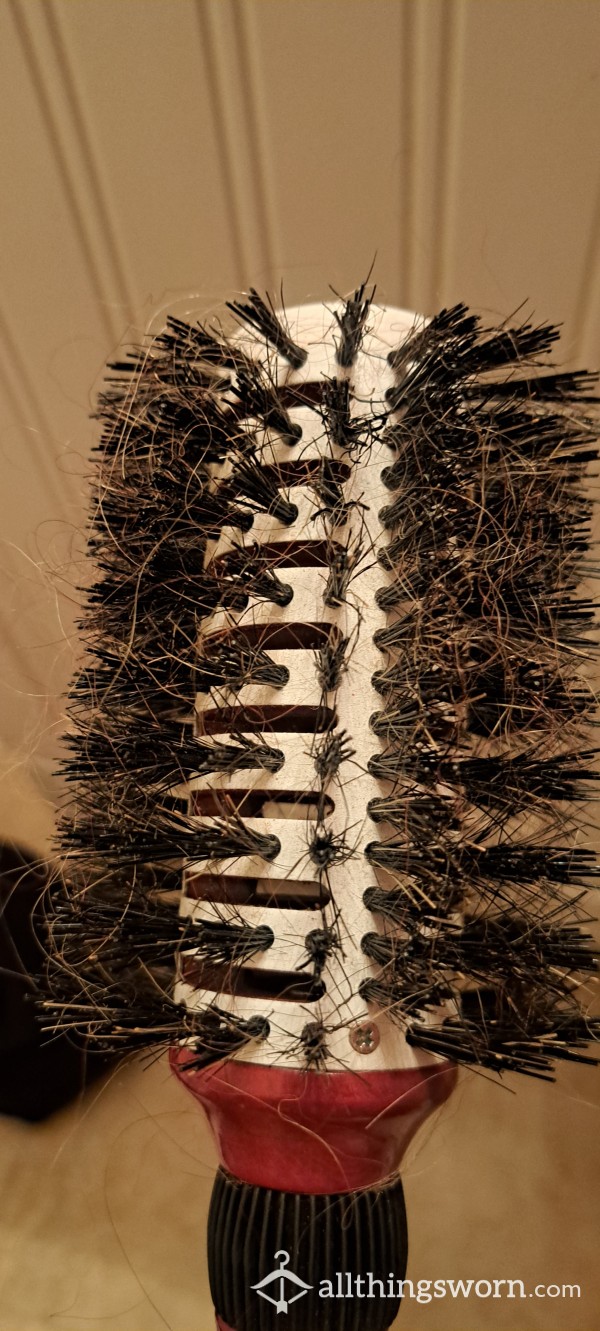 Hair Brush With Lots Of Hair