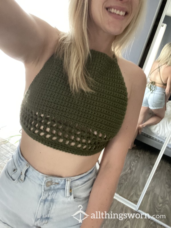 Hand Knit Sexy Top 🧶 🤩