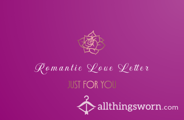 Handwritten Romantic Love Letter