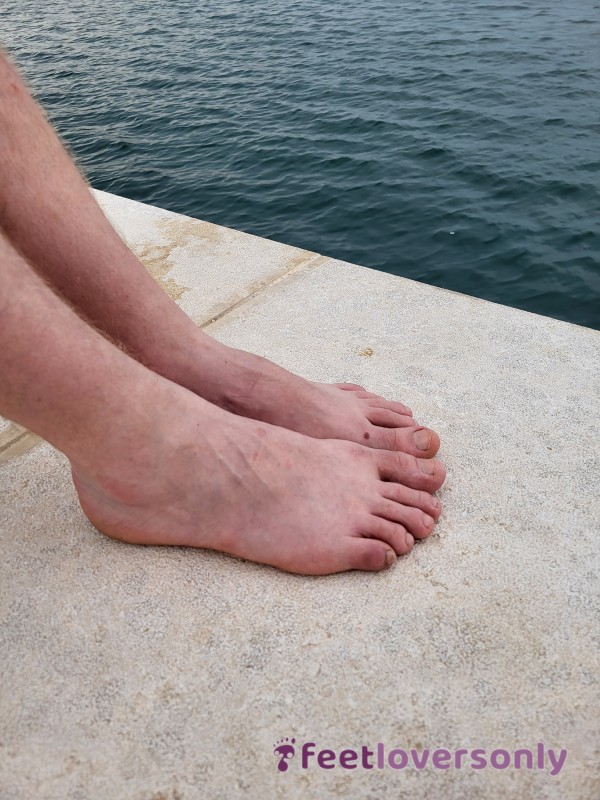 Harbour Feet, Feet After A Walk By The Adriatic Sea