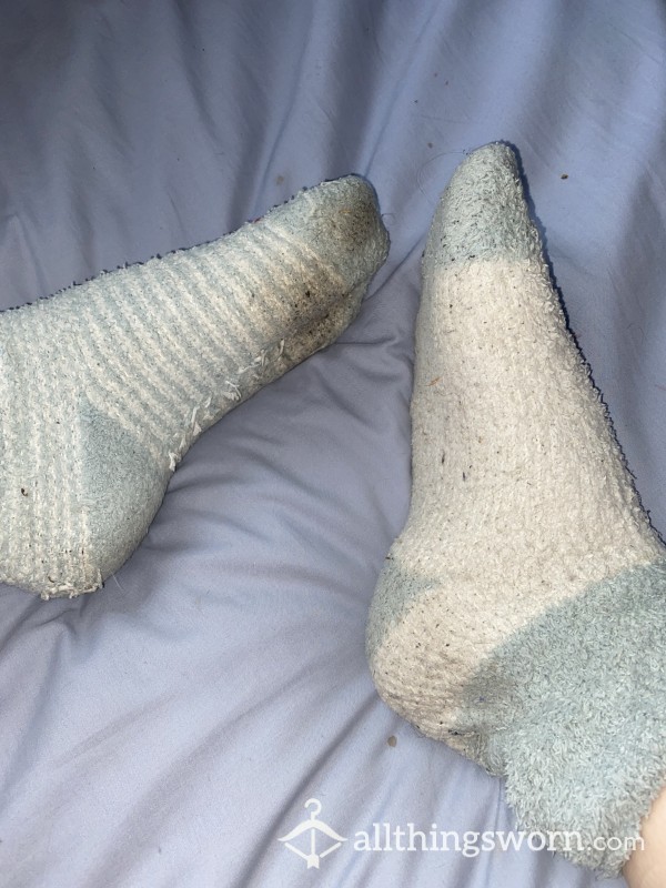 Heavily Worn Fluffy Socks