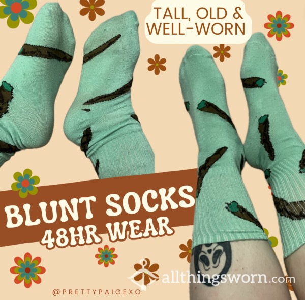 HIGH 🤪 Blunts Socks 😏💨 Well Worn & Loved 48hr Wear 💚